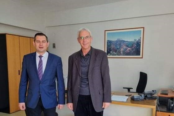 Συνεργασία του Αντιπεριφερειάρχη, Θ. Βασιλόπουλου με τον Γενικό Διευθυντή Τροφίμων του ΥΠΑΑΤ, Β.Μιχαλόπουλο