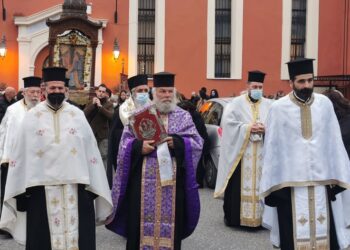 B’ Κατανυκτικός Εσπερινός στον Πύργο και κατάβαση του Αγ. Χαραλάμπους στο ιστορικό παρεκκλήσι του