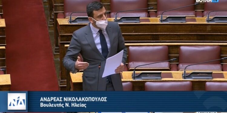 ΑΝΔΡΕΑΣ ΝΙΚΟΛΑΚΟΠΟΥΛΟΣ: “Άμεση η καταβολή προκαταβολής αποζημιώσεων στους Ηλείους πυρόπληκτους”