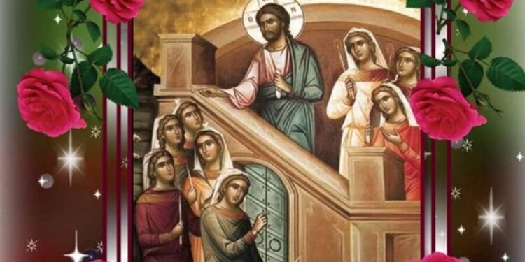 ΙΕΡΟΣ ΝΑΟΣ ΑΓΙΟΥ ΣΠΥΡΙΔΩΝΟΣ ΠΥΡΓΟΥ:  Αφιέρωμα στην Αγία και Μεγάλη Τρίτη (Δέκα Παρθένων – Τροπάριο Κασσιανής)