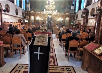 O Δ΄ Κατανυκτικός Εσπερινός στον Άγιο Σπυρίδωνα Πύργου