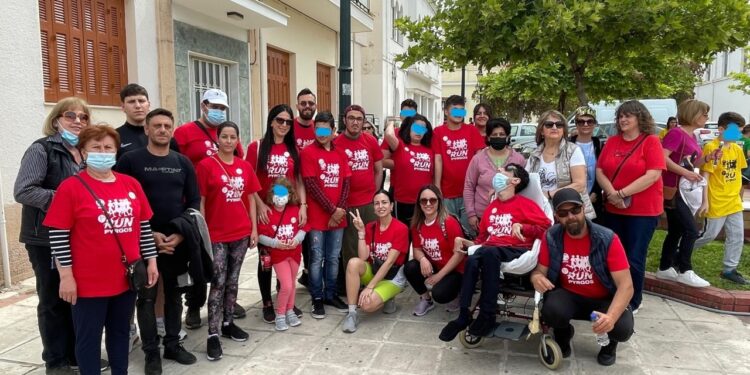 ΚΔΑΠ μεΑ “ΗΛΙΑΝΘΟΣ”: Δυναμική συμμετοχή στο 1ο Run Pyrgos