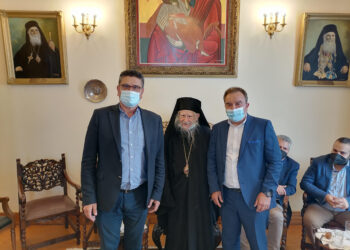 Επίσκεψη Δημάρχου Ανδραβίδας – Κυλλήνης στον Μητροπολίτη Ηλείας