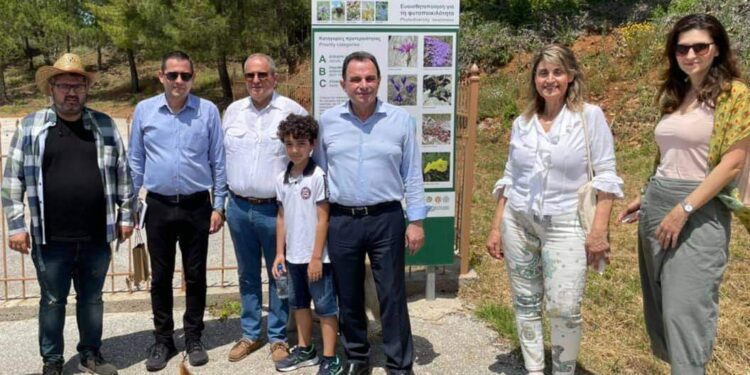Στον Βαλκανικό Βοτανικό Κήπο Κρουσσίων ο Aντιπεριφερειάρχης Θ. Βασιλόπουλος