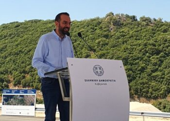 Ο Νεκτάριος Φαρμάκης για την παράδοση στην κυκλοφορία της παράκαμψης Αμφιλοχίας