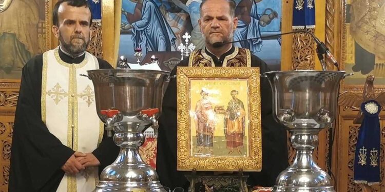 «Oι Ανιδιοτελείς θεραπευτές άγιοι Κοσμάς και Δαμιανός, εορτάστηκαν στον Πύργο
