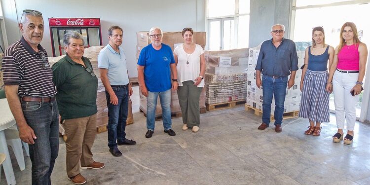 Προσφορά τροφίμων από το Ίδρυμα Αικατερίνης Λασκαρίδη στον πυρόπληκτο Δήμο Αρχαίας Ολυμπίας