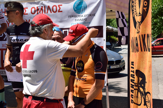 Υγειονομική κάλυψη ποδηλατικού αγώνα από το Περιφερειακό Τμήμα Ε.Ε.Σ. Πύργου