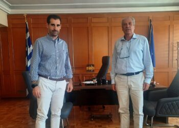 Συνάντηση Αντιπεριφερειάρχη Π.Ε Ηλείας Β. Γιαννόπουλου με τον νέο Διευθυντή  Β/θμιας Εκπαίδευσης Ν. Ηλείας