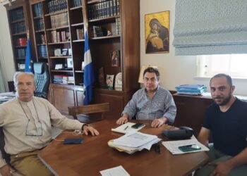 ΔΗΜΟΣ ΠΥΡΓΟΥ: Η πρώτη συνάντηση του δημάρχου Πύργου Παν. Αντωνακόπουλου με τον νέο Διευθυντή Β/βάθμιας Εκπαίδευσης Ν. Ηλείας Ανδρέα Ζέρβα