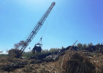 Επίσκεψη Αντιπεριφερειάρχη Π.Ε Ηλείας Β. Γιαννόπουλου στο Κουρτέσι, για τον καθαρισμό της Αποστραγγιστικής Τάφρου Τ22