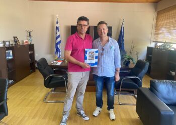 Στον Δήμαρχο Ανδραβίδας – Κυλλήνης ο Ιστορικός – Συγγραφέας Θεόδωρος Λάμπρος