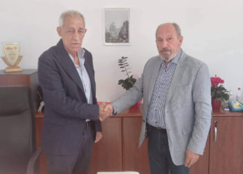 Ο Γιάννης Λυμπέρης όρκισε νέο δημοτικό Σύμβουλο Ήλιδας τον Γιάννη Χριστόπουλο