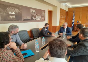 Καϊάφας και “κόκκινα” δάνεια στην ατζέντα της συνάντησης του Αντιπεριφερειάρχη Π.Ε, Ηλείας Β. Γιαννόπουλου με τον Υφ. Ανάπτυξης και Επενδύσεων Ν. Παπαθανάση