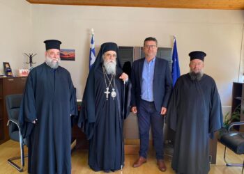 Επίσκεψη Μητροπολίτη Ηλείας στον Δήμαρχο Ανδραβίδας-Κυλλήνης