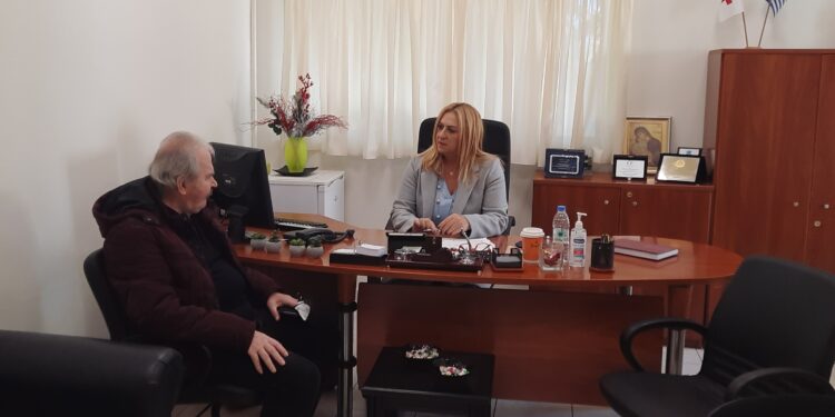 Επίσκεψη Δημάρχου Ανδρίτσαινας-Κρεστένων κ. Σ. Μπαλιούκου στη Νοσηλευτική Μονάδα Κρεστένων