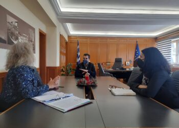 Σύσκεψη Αντιπεριφερειάρχη Π.Ε. Ηλείας Β. Γιαννόπουλου με ΔΑΟΚ Π.Ε. Ηλείας, για την Κρατική Αρωγή στους πυρόπληκτους παραγωγούς