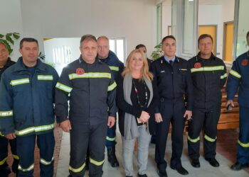 Επίσκεψη κλιμακίου της Πυροσβεστικής Υπηρεσίας στη Ν.Μ. Κρεστένων