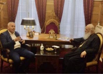 ΜΑΡΙΝΟΣ ΑΧΤΥΠΗΣ: Συνάντηση με τον Μακαριώτατο Αρχιεπίσκοπο Αθηνών και Πάσης Ελλάδος κκ. Ιερώνυμο