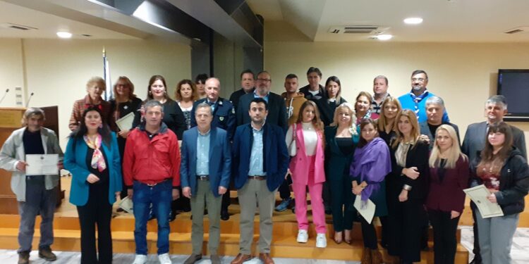 Συγκινητική η βράβευση εθελοντών από το Δήμο Αρχαίας Ολυμπίας