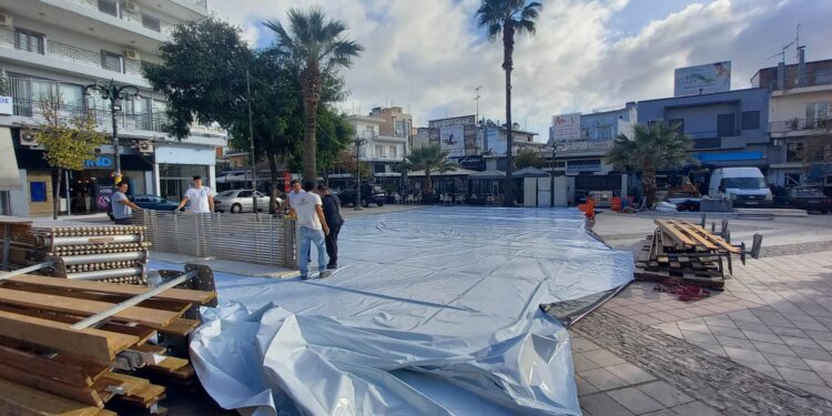 ΔΗΜΟΣ ΗΛΙΔΑΣ: Ξεχωρίζει το χριστουγεννιάτικο παγοδρόμιο στην Αμαλιάδα