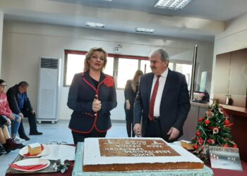 ΔΙΟΝΥΣΙΑ – ΘΕΟΔΩΡΑ ΑΥΓΕΡΙΝΟΠΟΥΛΟΥ: Στον δήμο Ανδρίτσαινας-Κρεστένων για την κοπή της Πρωτοχρονιάτικης πίτας του Δήμου