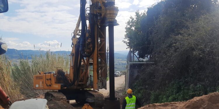 Σε εξέλιξη οι εργασίες κατασκευής της γέφυρας στο Επ. Οδικό Δίκτυο