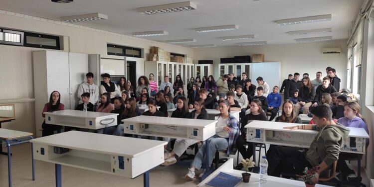 Εκδήλωση ενημέρωσης για την εθελοντική αιμοδοσία στο 1ο Γ.Ε.Λ. Πύργου