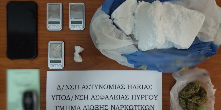 Συνελήφθη άνδρας στην Ηλεία για διακίνηση ναρκωτικών