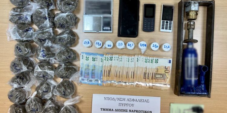 Συνελήφθη αλλοδαπός άνδρας για διακίνηση ναρκωτικών στην Ηλεία