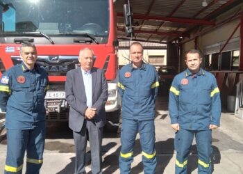 ΝΙΚΟΣ ΚΑΛΑΚΟΣ: Επίσκεψη στη Πυροσβεστική Αμαλιάδας