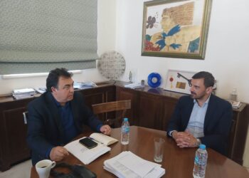 ΔΗΜΟΣ ΠΥΡΓΟΥ: Συνάντηση Δημάρχου Πύργου Παν. Αντωνακόπουλου με τον υποψήφιο βουλευτή Ηλείας Ανδρέα Νικολακόπουλο