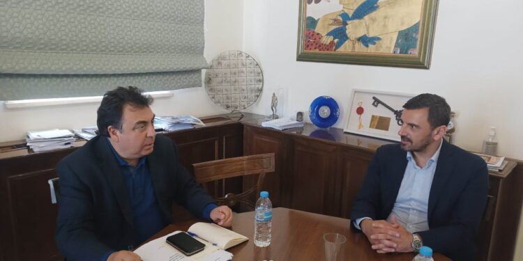 ΔΗΜΟΣ ΠΥΡΓΟΥ: Συνάντηση Δημάρχου Πύργου Παν. Αντωνακόπουλου με τον υποψήφιο βουλευτή Ηλείας Ανδρέα Νικολακόπουλο