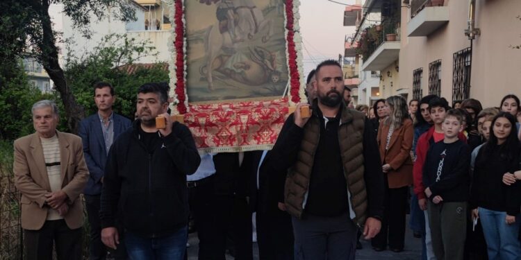 Λαμπρή η εορτή του Αγίου Γεωργίου, στο Β’ Κοιμητήριο Πύργου (φωτος)