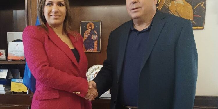 Συνάντηση Δημάρχου Πύργου Παναγιώτη Αντωνακόπουλου με την υποψήφια Βουλευτή Ηλείας Άννα Μαρία Βλαγκούλη