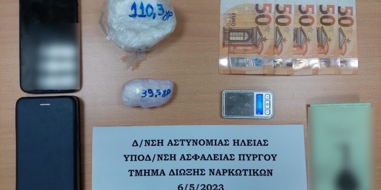 Συνελήφθη άνδρας στον Πύργο Ηλείας για διακίνηση και μεταφορά ναρκωτικών