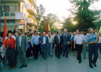 Όταν ο Χαρίλαος Φλωράκης ήρθε στην Αμαλιάδα