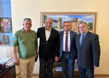 Ο Δημήτρης Αβραμόπουλος στο Δήμο Πηνειού