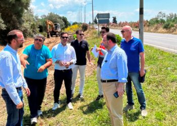 Επίσκεψη του Ν. Φαρμάκη σε έργα της Περιφέρειας στην Π.Ε. Ηλείας (φωτος)