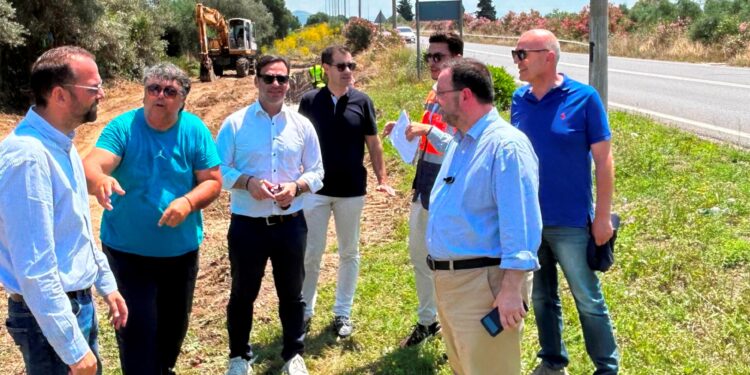Επίσκεψη του Ν. Φαρμάκη σε έργα της Περιφέρειας στην Π.Ε. Ηλείας (φωτος)