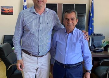 Ο Πρόεδρος του Μπορσίου Χρήστος Παναγόπουλος στο πλευρό του Γιάννη Λέντζα