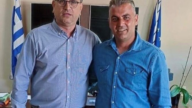 Ο Γιώργος Παυλόπουλος στο πλευρό του Γιάννη Λέντζα