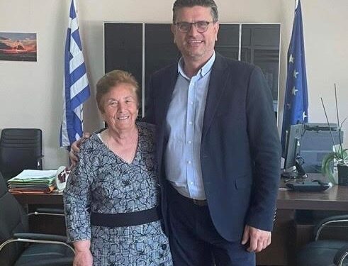 Η Ελένη Δημητροπούλου στο πλευρό του Γιάννη Λέντζα