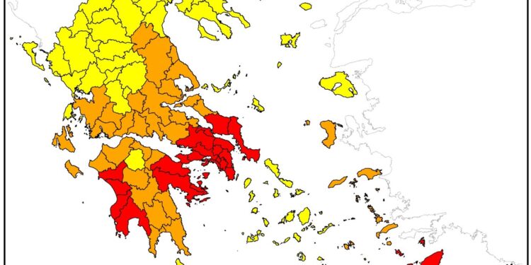 Σε κατάσταση συναγερμού και την Δευτέρα 24 Ιουλίου 2023  η Ηλεία