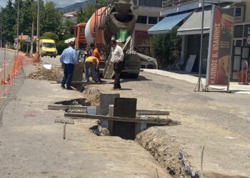 Ολοκληρώθηκε το αντιπλημμυρικό έργο αντιμετώπισης των όμβριων υδάτων επί της Εθνικής Οδού στη Ζαχάρω