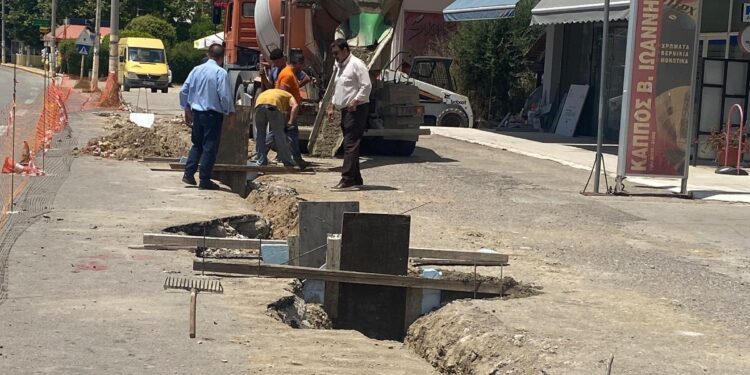 Ολοκληρώθηκε το αντιπλημμυρικό έργο αντιμετώπισης των όμβριων υδάτων επί της Εθνικής Οδού στη Ζαχάρω