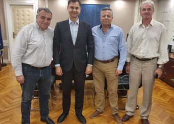 ΔΗΜΑΡΧΟΣ ΠΗΝΕΙΟΥ: Συνάντηση με υφυπουργό Οικονομικών Χάρη Θεοχάρη