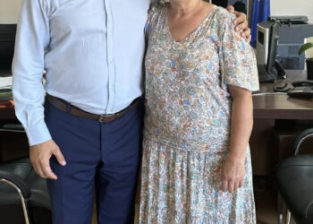 Η Παναγιώτα Παπούλια στο πλευρό του Γιάννη Λέντζα