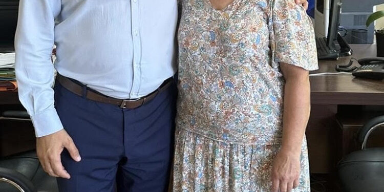 Η Παναγιώτα Παπούλια στο πλευρό του Γιάννη Λέντζα