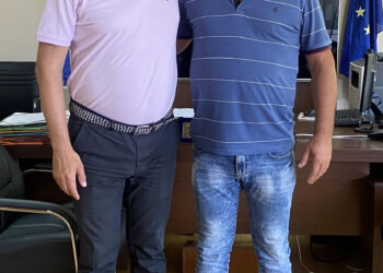 Ο Γιάννης Παναγόπουλος στο πλευρό του Γιάννη Λέντζα